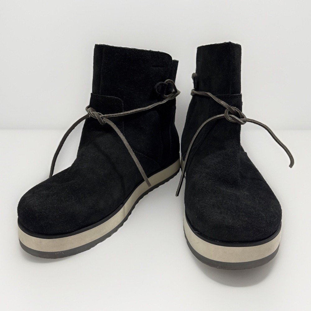 Merrell Juno Bluff Polar Waterproof Black Suede Winter Snow Boots Womens Size 9